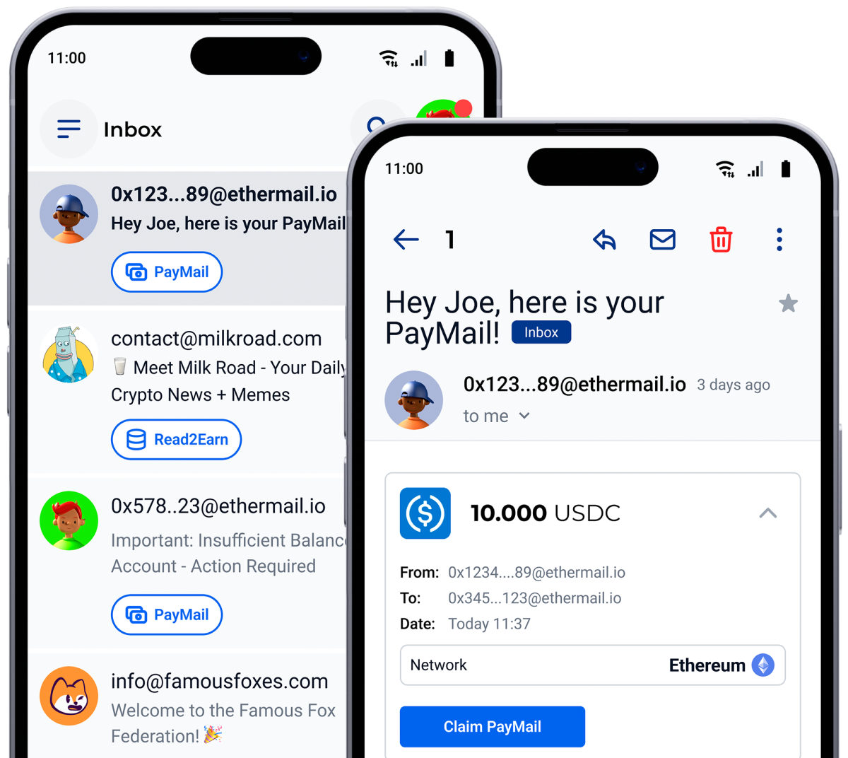 EtherMail Home